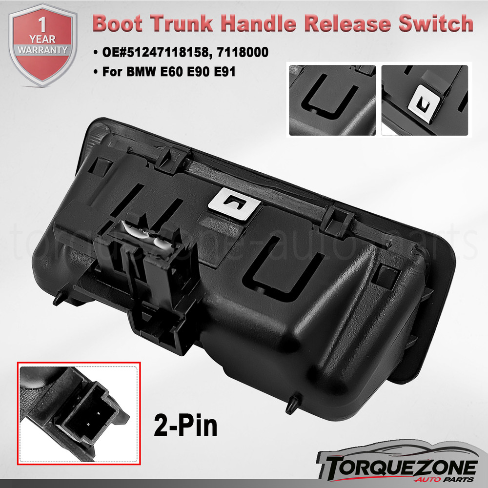 51247118158 Boot Tailgate Handle Trunk Handle Release Switch for BMW E60 E90 E91