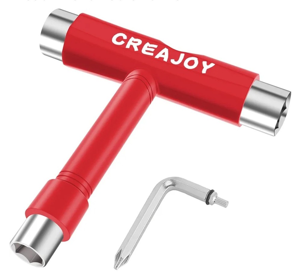 CREAJOY 5 Tools-in-One Skate Multi-Function Portable Skateboard Accessory