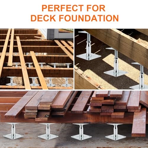 2 Pack Adjustable Support Jack for The Floor,Deck 2Pack/3.5-6inch