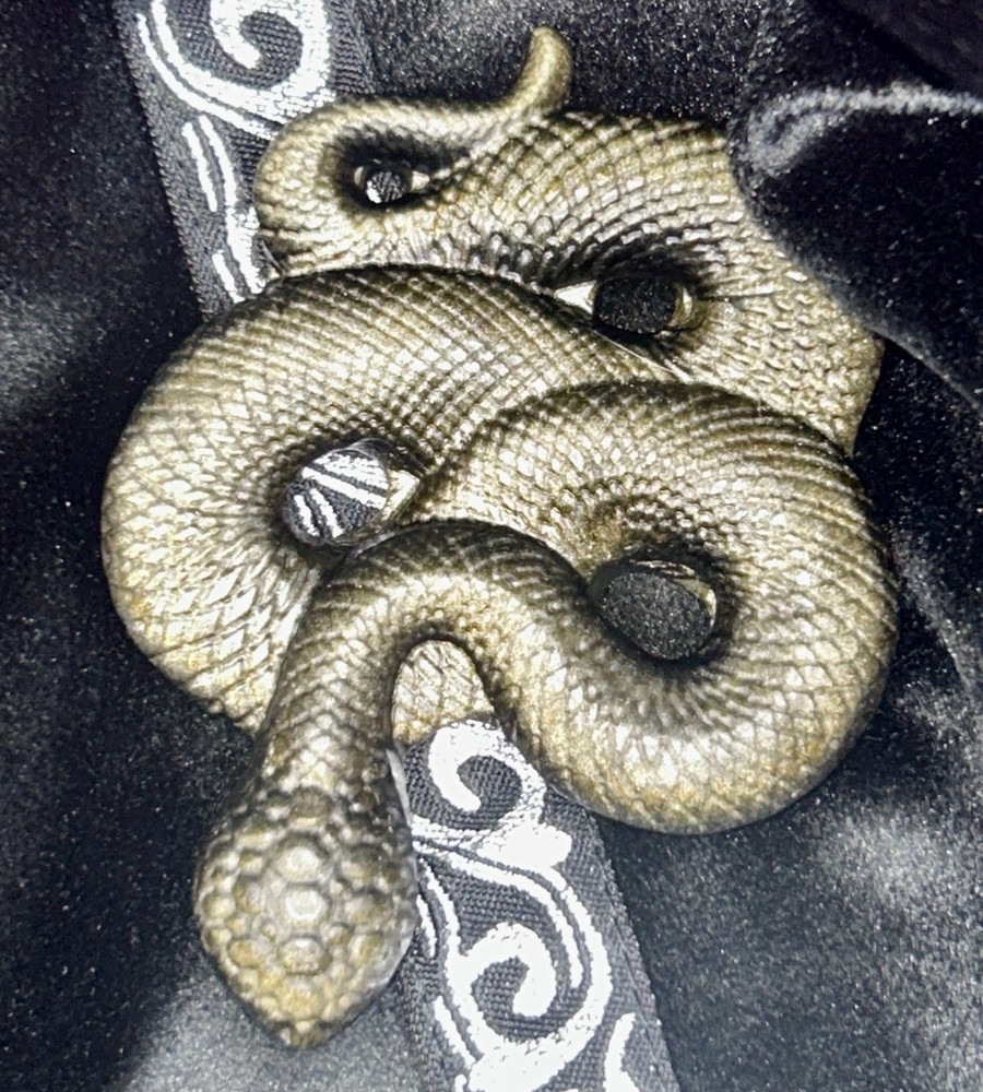 Golden Sheen Obsidian Snake