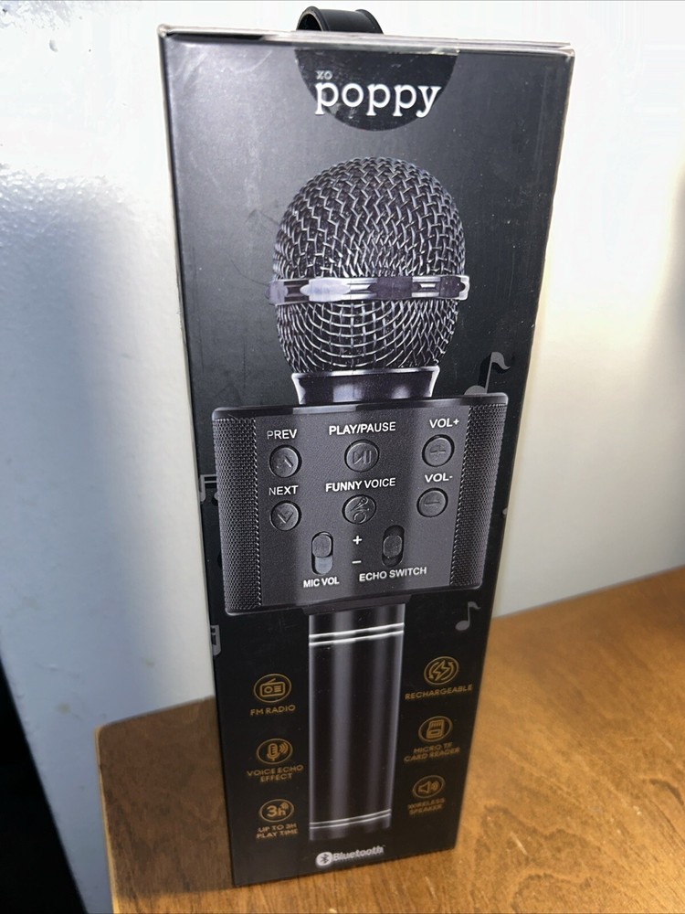 POPPY BLUETOOTH KARAOKE WIRELESS MIC. NEW