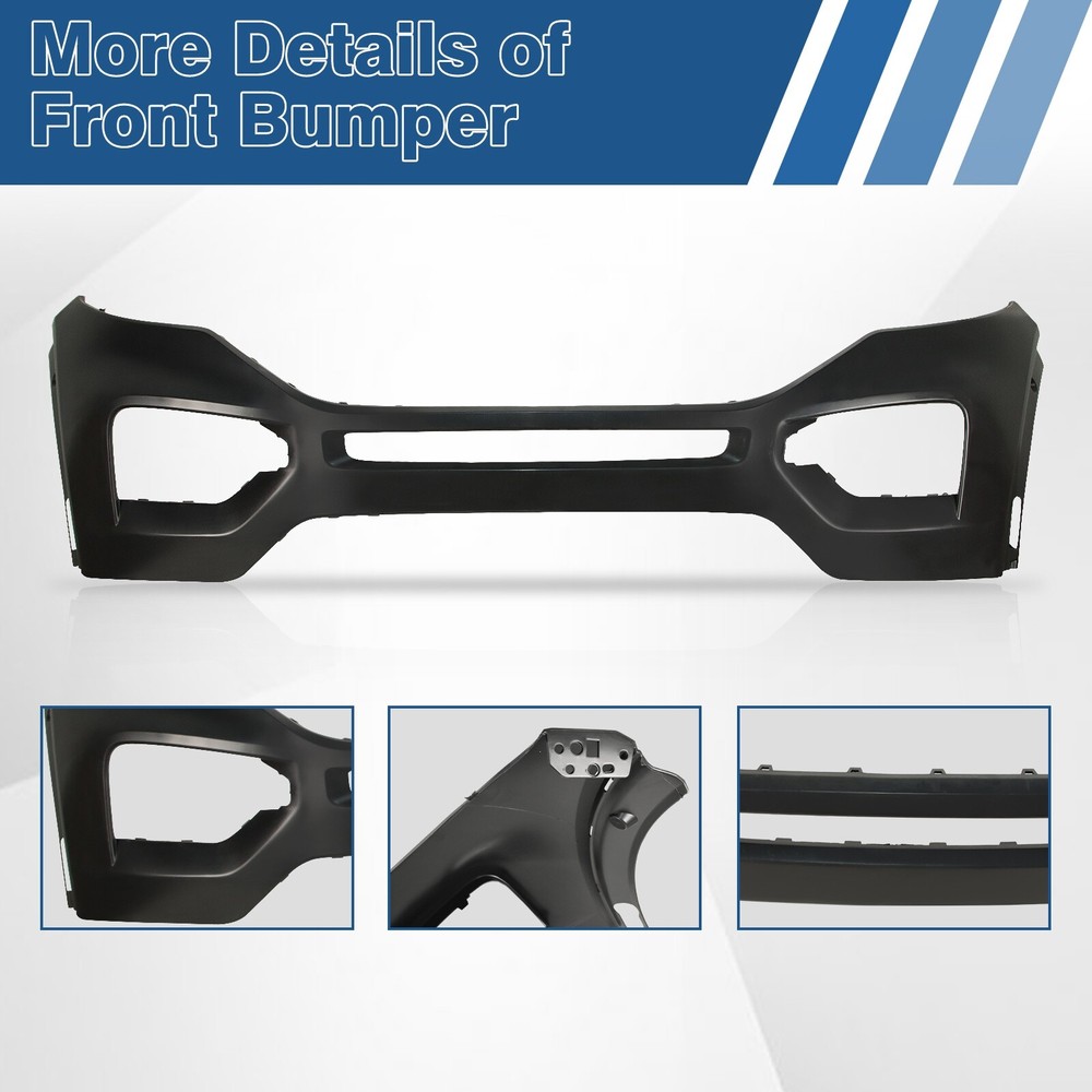 Front Bumper Plastic For 2020-2025 Ford Explorer Black