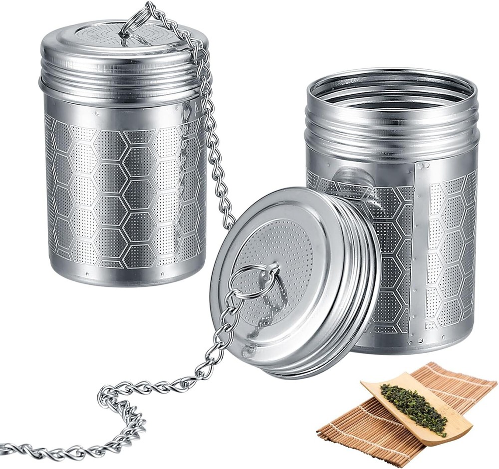 2 Pack Tea Infuser for Loose Tea, Extra Fine Mesh Tea Strainers Teapot Cups