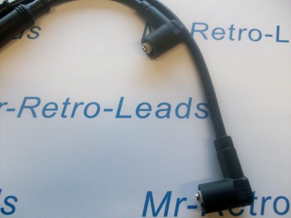 BLACK 8MM PERFORMANCE IGNITION LEADS COMMANDO 961 / 916 QUALITY HAND BUILT LEADS