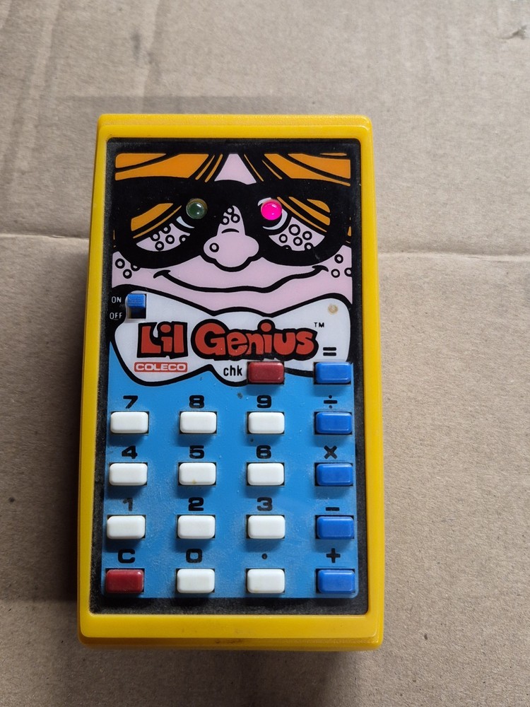 1978 Coleco Lil Genius Electronic Learning Calculator #2000 Tested Works