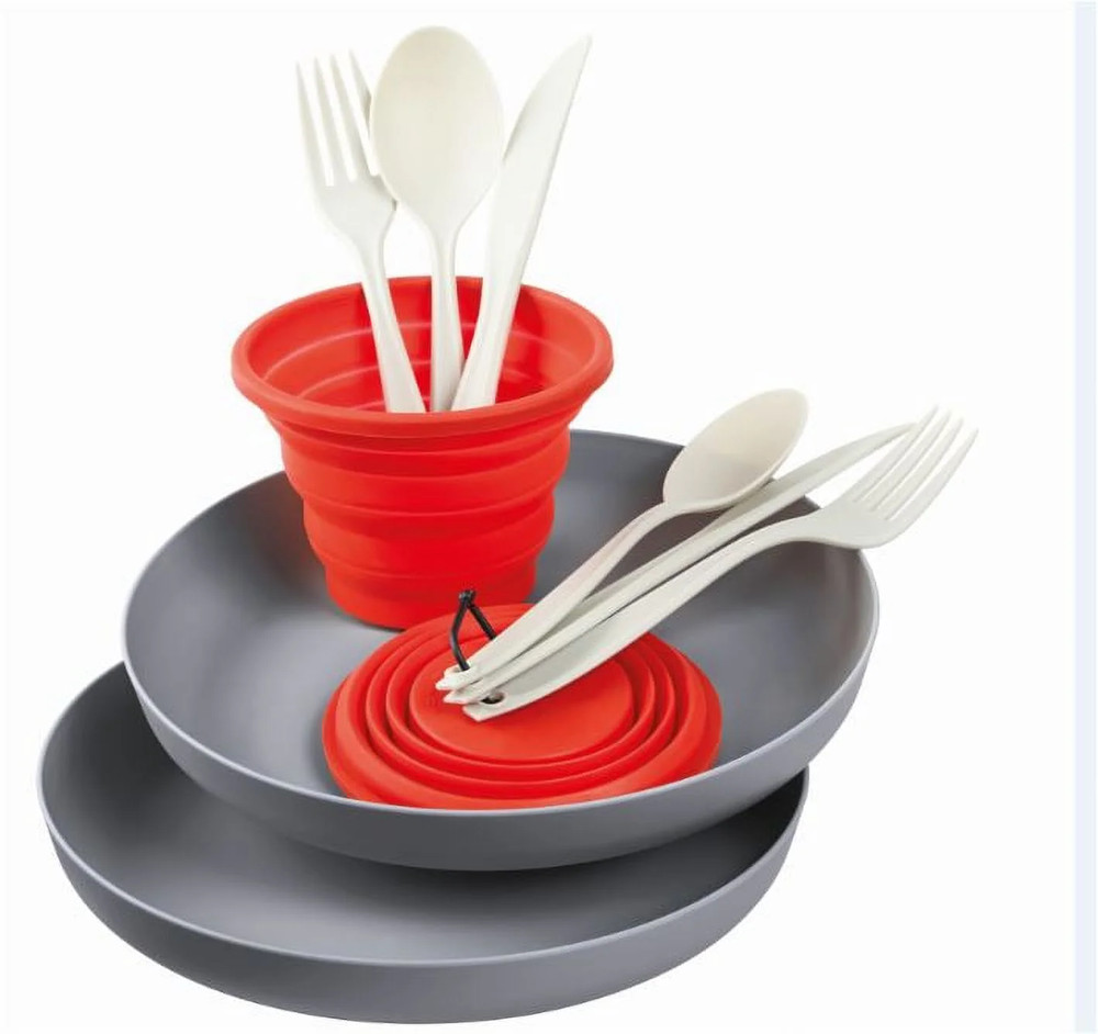 11-Piece Silicone Camping Mess Kit