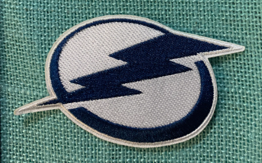 TAMPA BAY LIGHTENING EMBROIDERED IRON ON PATCH
