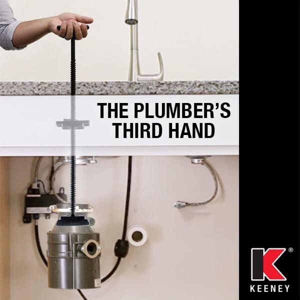 Plumber’s Third Hand 25" Tool For Under Sink Garbage Disposal Garburator 3rd