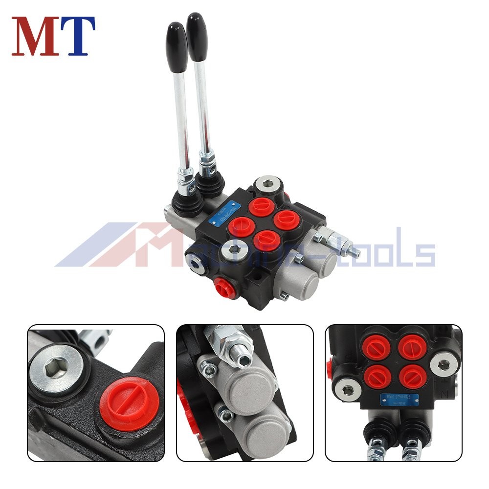 BSPP 2 Spool High-Flow Valve 3600 PSI for Custom Hydraulic Systems