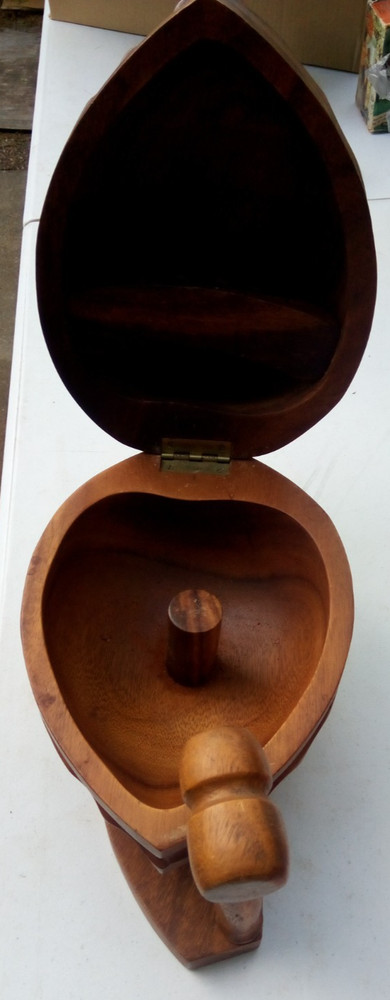 Hand Carved Nut Cracking Bowl