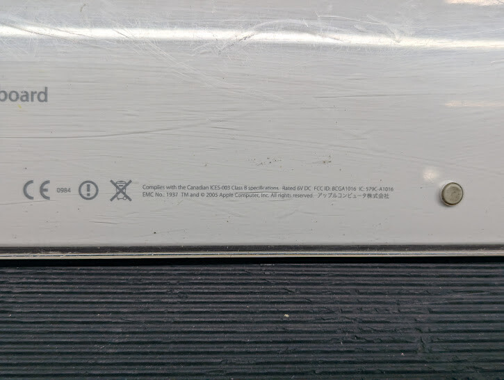 Apple Wireless Keyboard A1016 - Used, Scratches, No Box