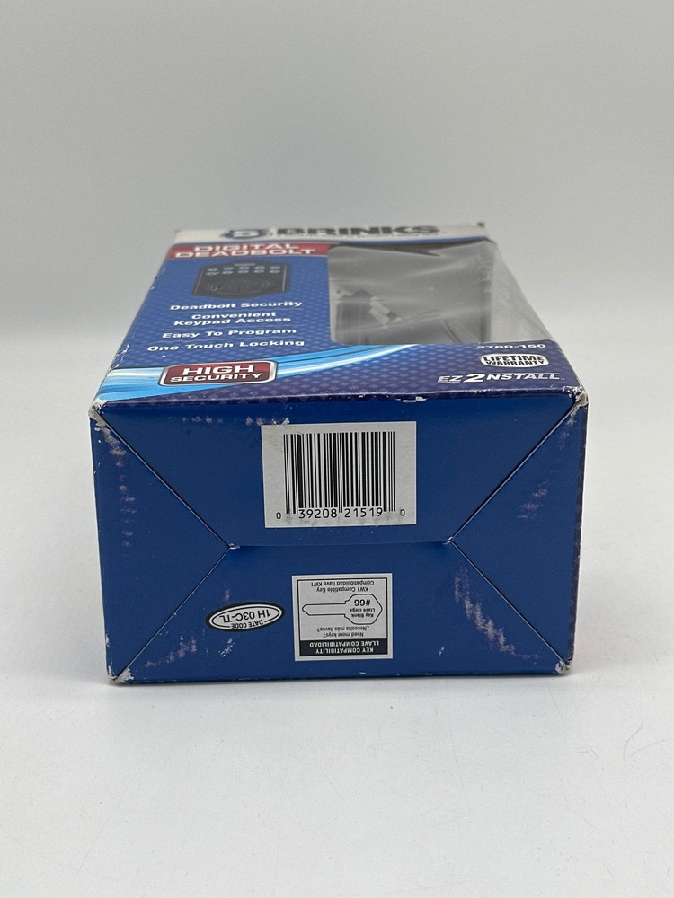 Brinks Digital Deadbolt 2780-150 New Open Box