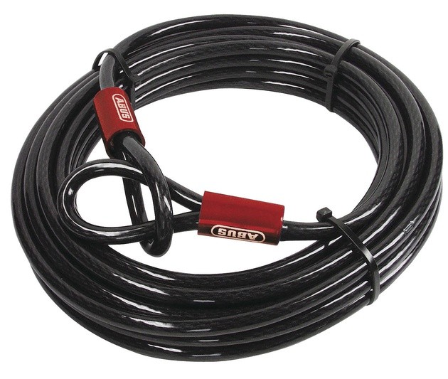 Abus Cobra Looped Cable 33' L Black
