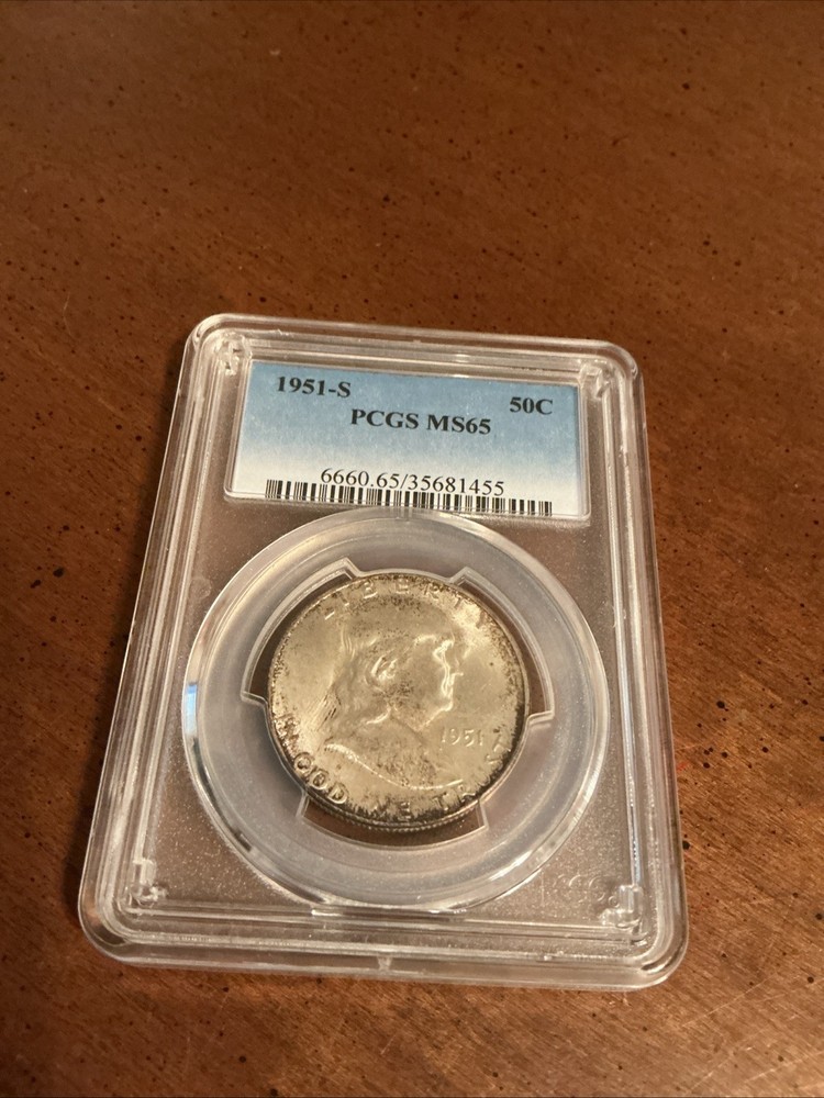 1951-S Franklin Half Dollar PCGS MS65
