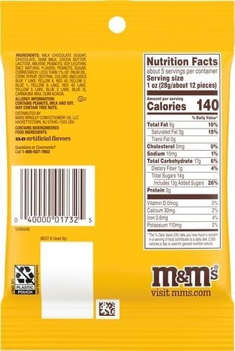 M&M's Peanut Peg Pack - 5.3 oz-3 pack