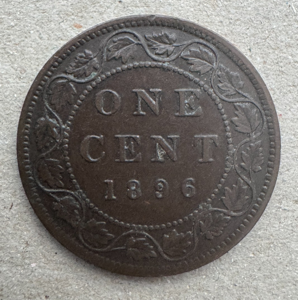 Canada, Cent, 1896, KM#7, Almost Uncirculated