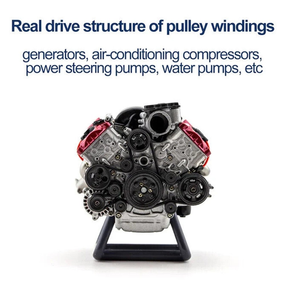 For V8 Combustion Engine Model Building Kits Internal DIY Hobby V8 Engine Model
