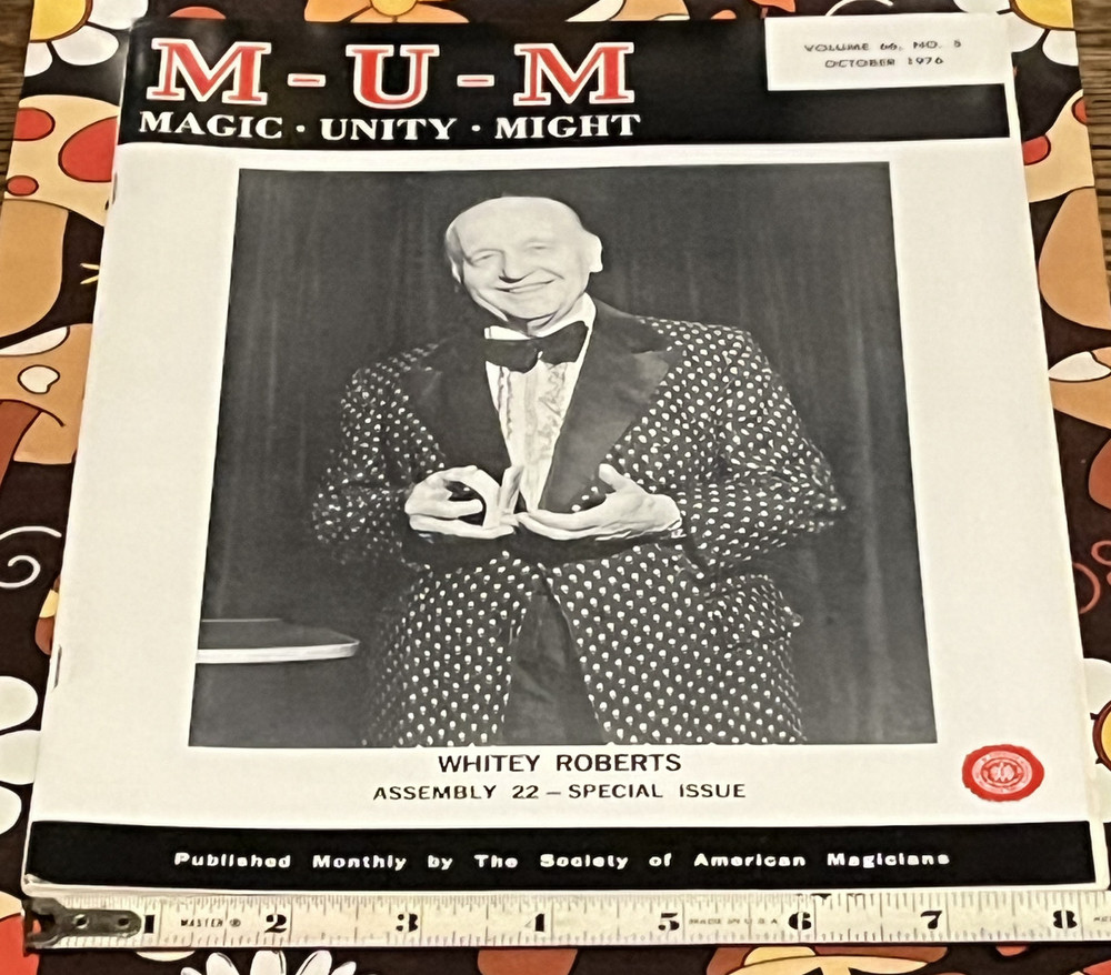M-U-M magic unity might magic magazine 1976 3 issues oct, nov,dec