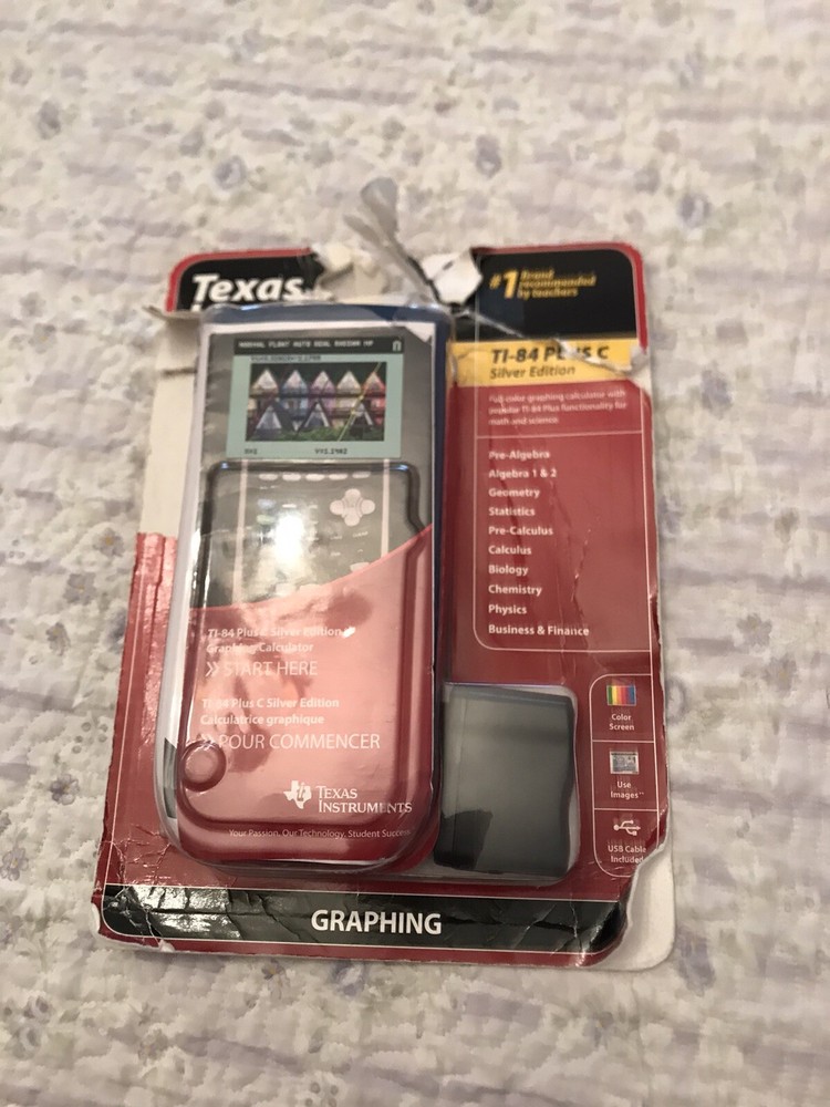 Texas Instruments TI- -84 Plus C Silver Edition Graphing Calculator