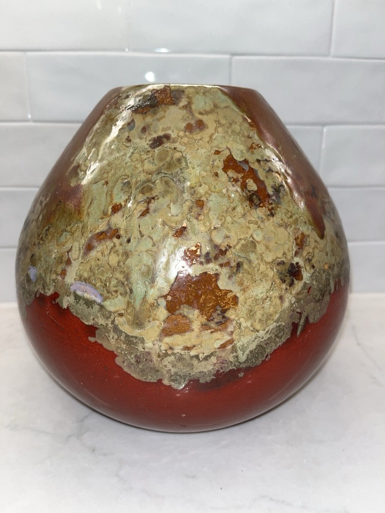 Vase Drip Glaze Pottery