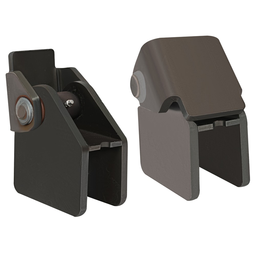 2 X Heavy Duty Steel Dump Truck Trailer Hinges Work On Any 2" Rectangular Tube