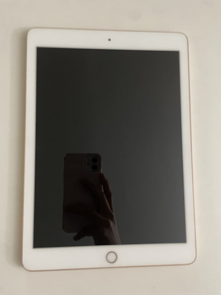 iPad 6th Generation Rose Gold Bundle Blue Gray Case