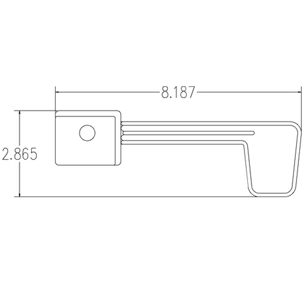 Mailbox Flag Kit, Durable Plastic Replacement, for USPS Mailbox, Red