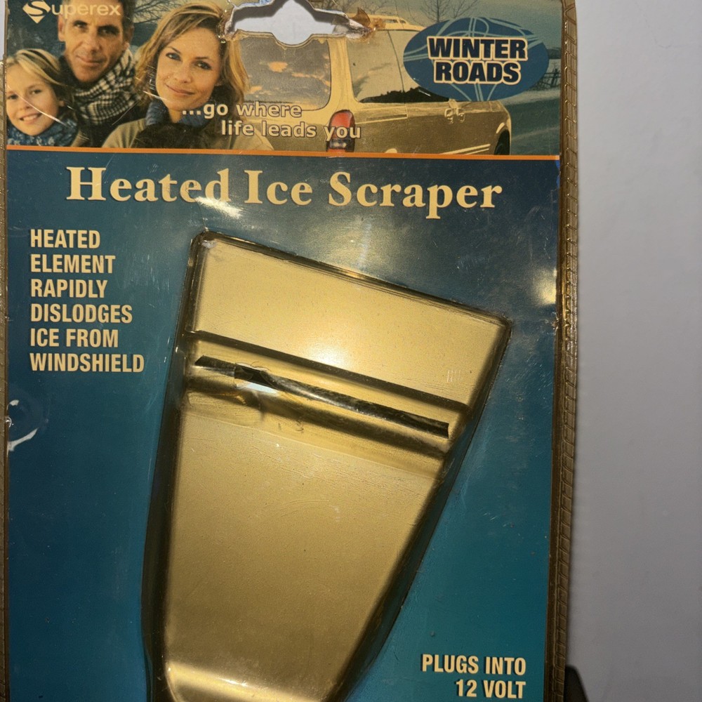 Vintage Heated Ice Scraper 12 Volt Socket