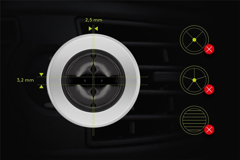 Magnetic holder set universal in slim design