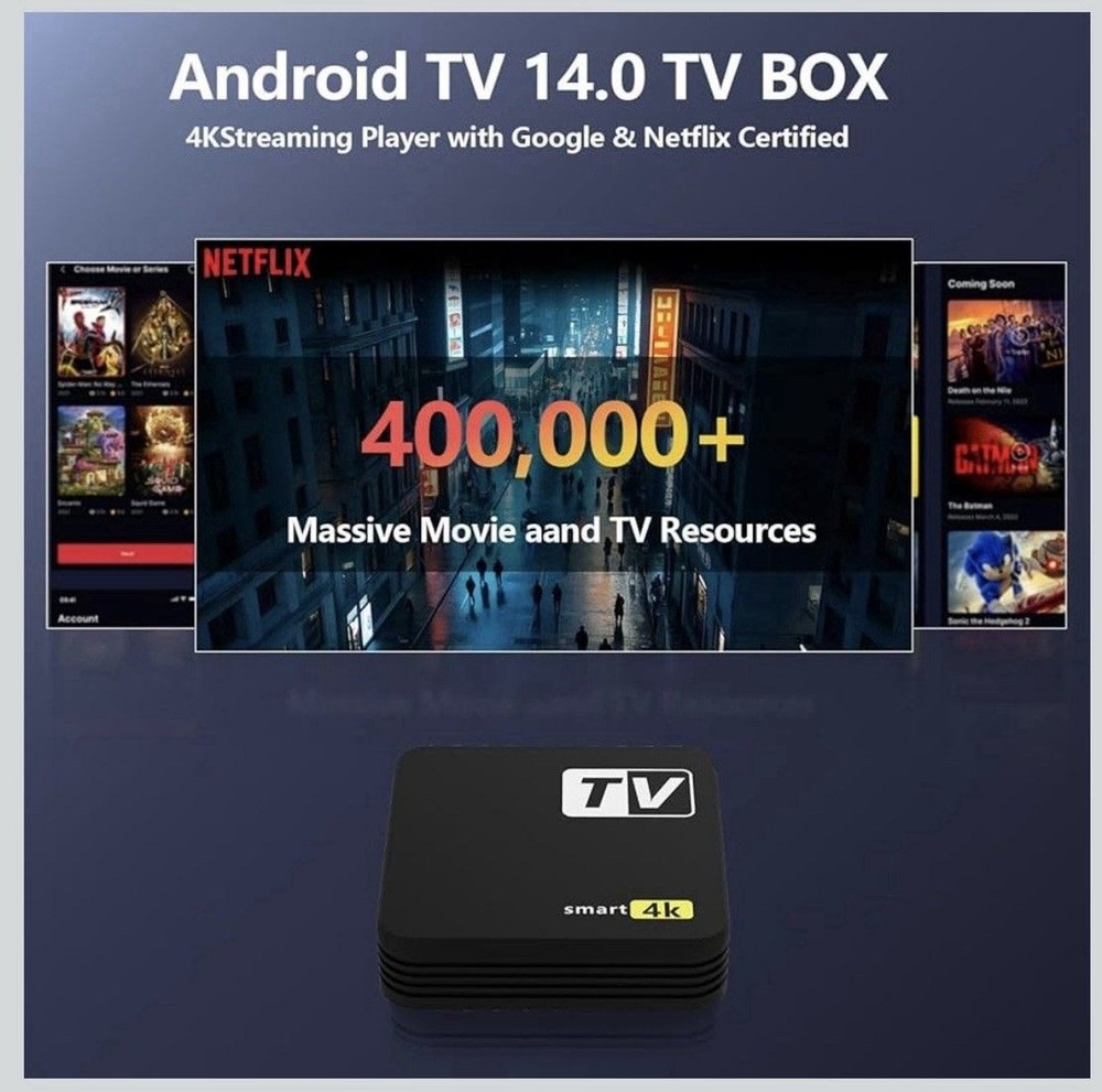 Elevate Entertainment: 4K Smart Streaming Device - Control TV with Remote & Apps