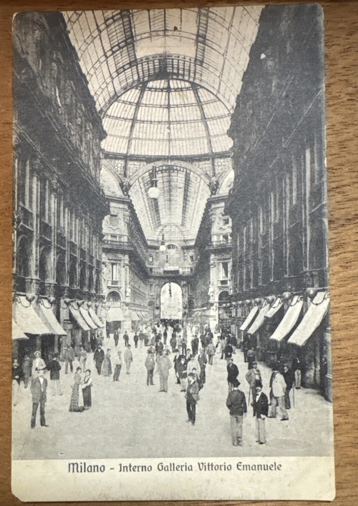 Milano - Intern Vittorio Manacle , Antique Postcard