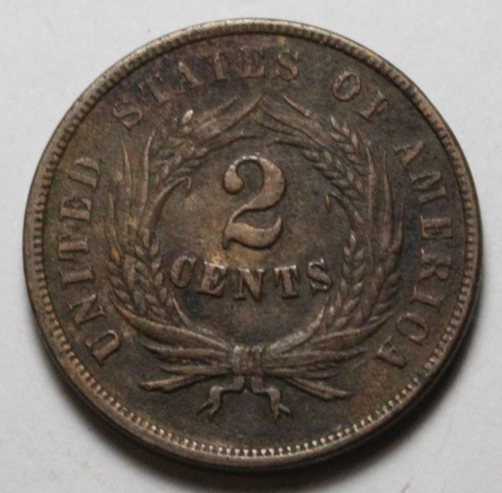 1864 Two Cent DU414