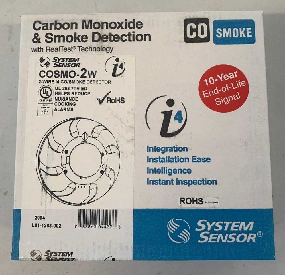 System Sensor COSMO-2W Combination Carbon Monoxide and Smoke detection