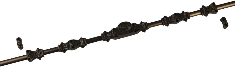 A29 Hardware 6ft Solid Brass Cremone Bolt Antique Brass Corinthian