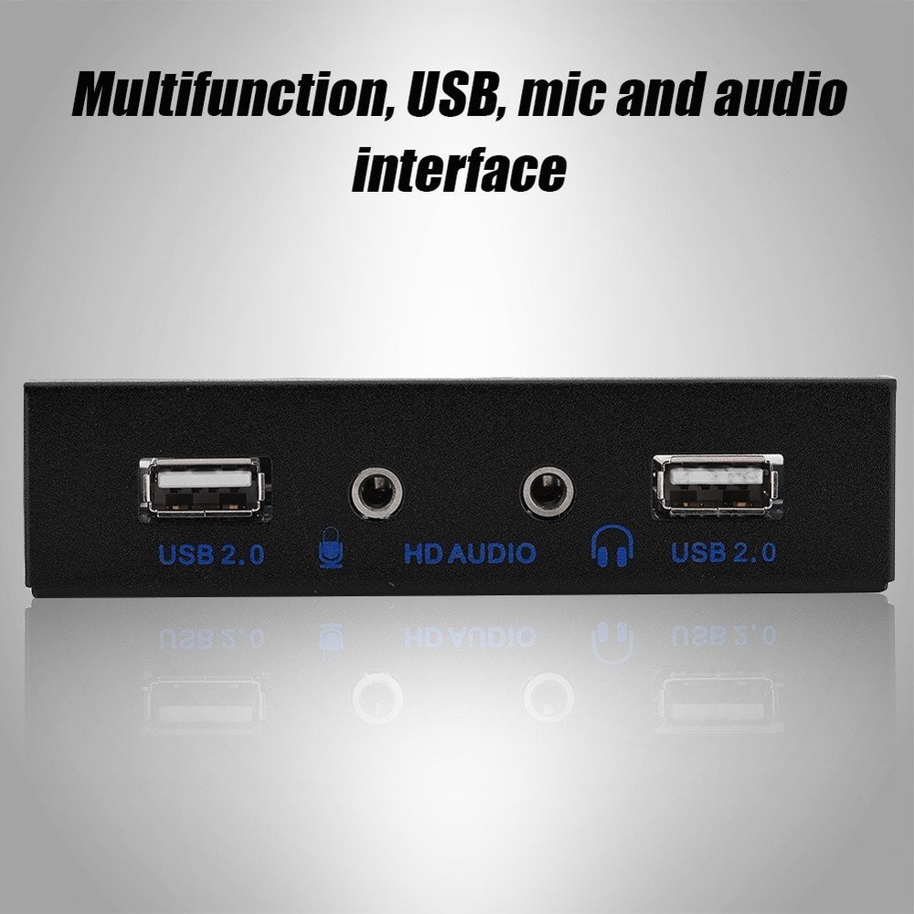 USB2.0 Optical Drive Front Panel with 2 USB 2.0/1 HD Audio/1 default