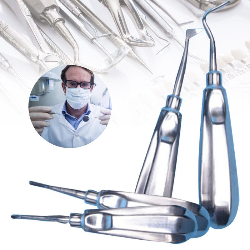 3Set Dental Lab Autoclavable Surgery Extraction Root Elevators Luxating Elevator