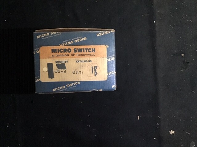 HONEYWELL JE-4 MICROSWITCH