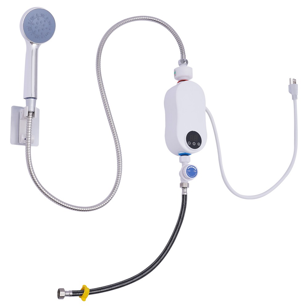 3500W Instant Hot Water Heater With Shower Head Tankless Electric Shower 110V US
