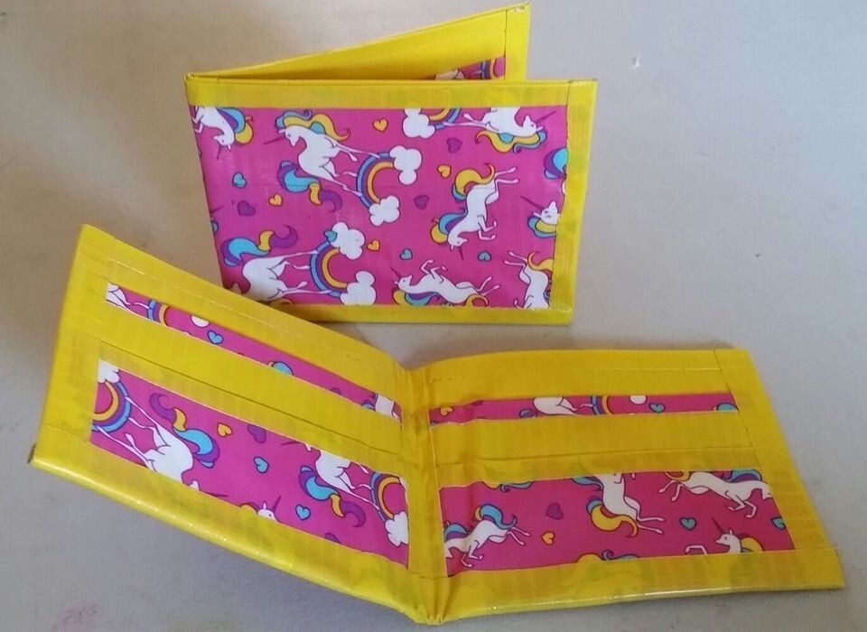 Rainbow Unicorn  Bi-Fold Duct Tape Wallet Duck