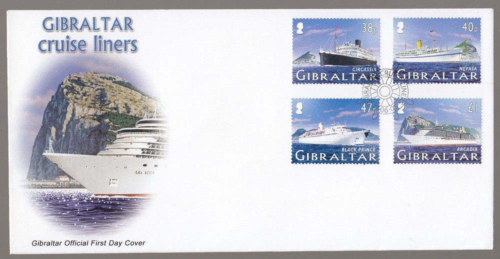 Gibraltar 2005 FDC Cruise Liners