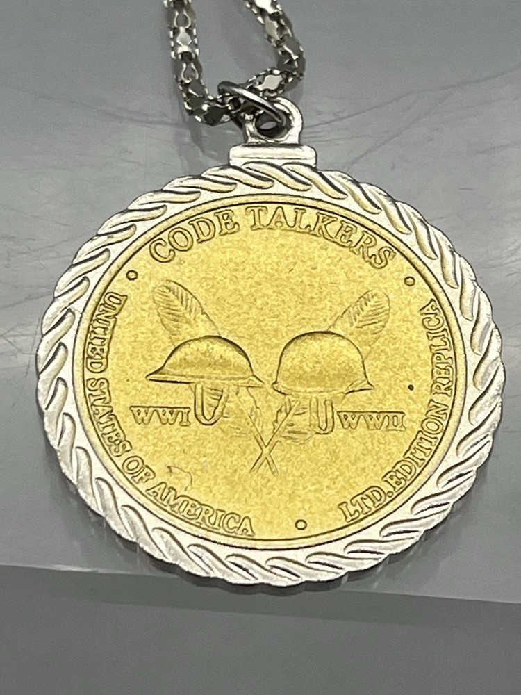2016 Commemorative Replica Coin WWI & WWII Code Talkers Pendant