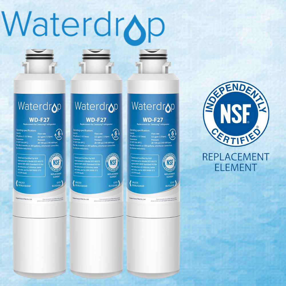 Waterdrop DA29-00020B Refrigerator Water Filter, Replacement for Samsung HAF-CIN