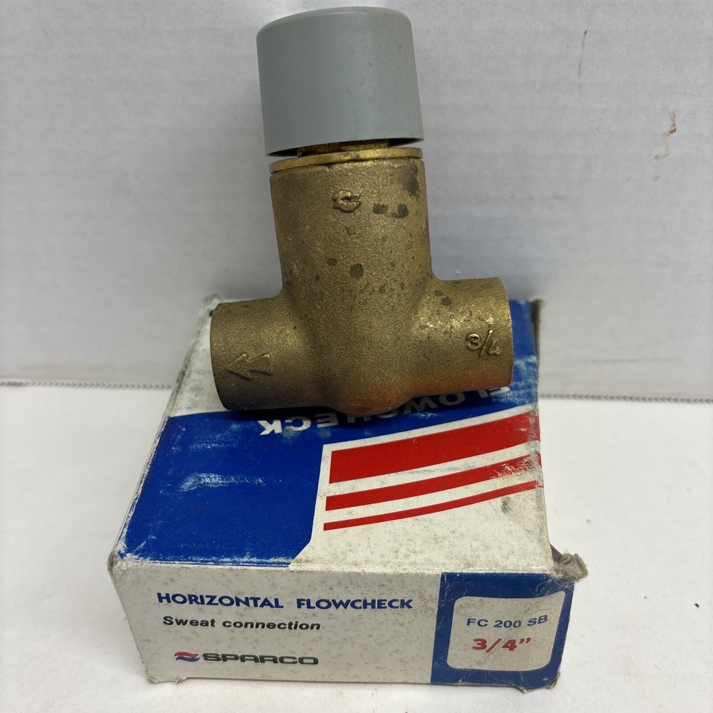 SPARCO FC 200 SB HORIZONTAL FLOWCHECK 3/4" SWEAT CONNECT