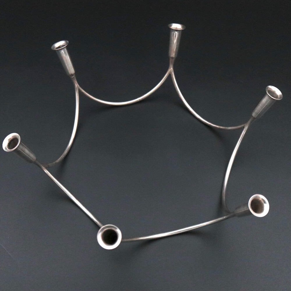 A. Michelsen. Sterling Silver Candle Holder - Eigil Jensen - 1954.