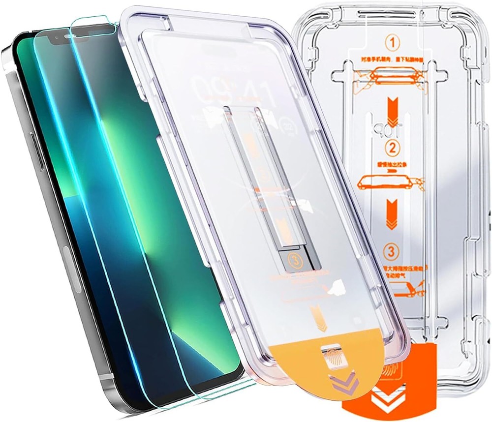 2 Pack Magic Auto Alignment Screen Protector For iPhone 17 16 15 14 13 12 11 XR