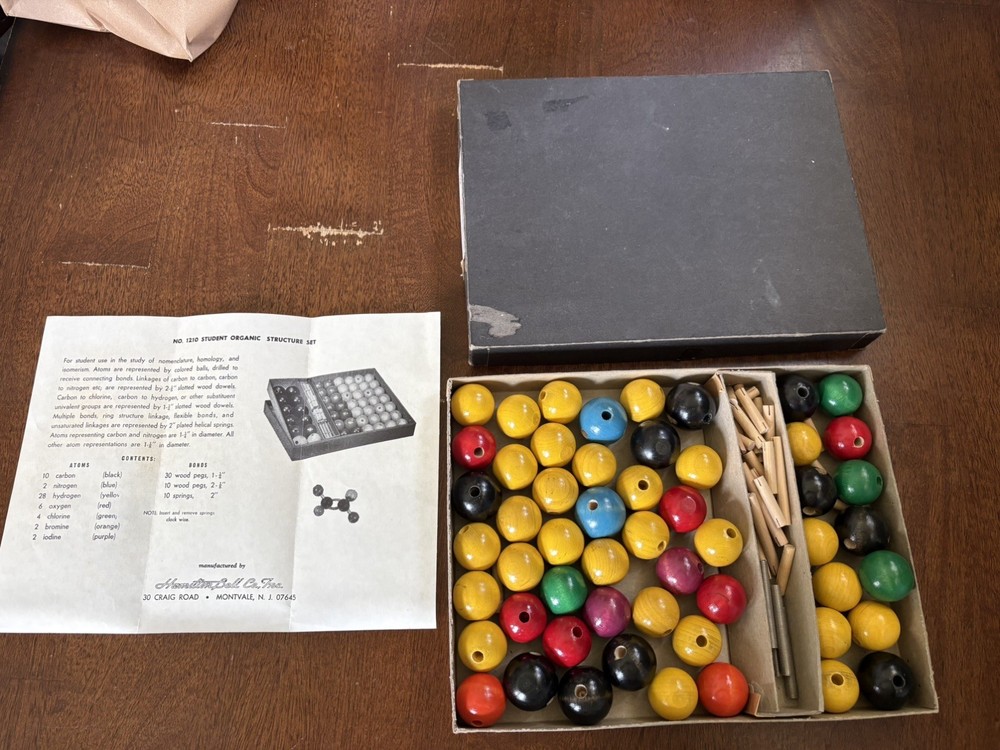 Molecular Model - Hamilton Bell - #1210 - Vintage 50’s 60’s – Space Age Science