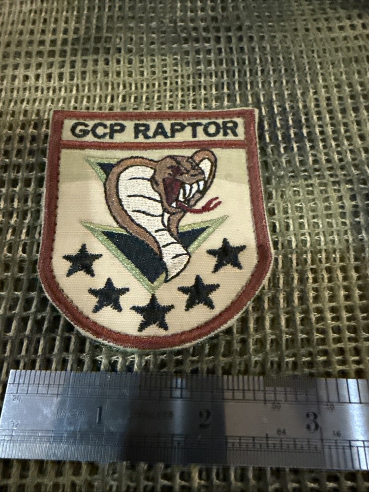 French NATO Forces Forces GCP COMANDO Task Force Raptor Pocket Patch FFL