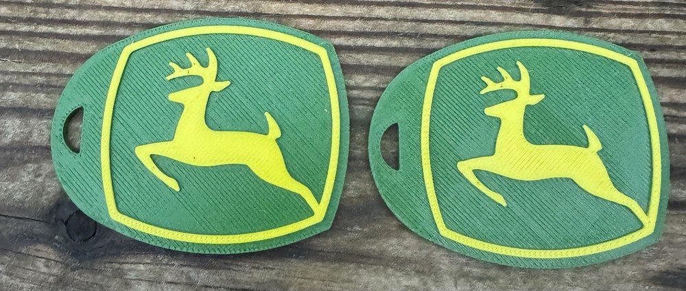 John Deere Custom 3d Printed  Key Chain's