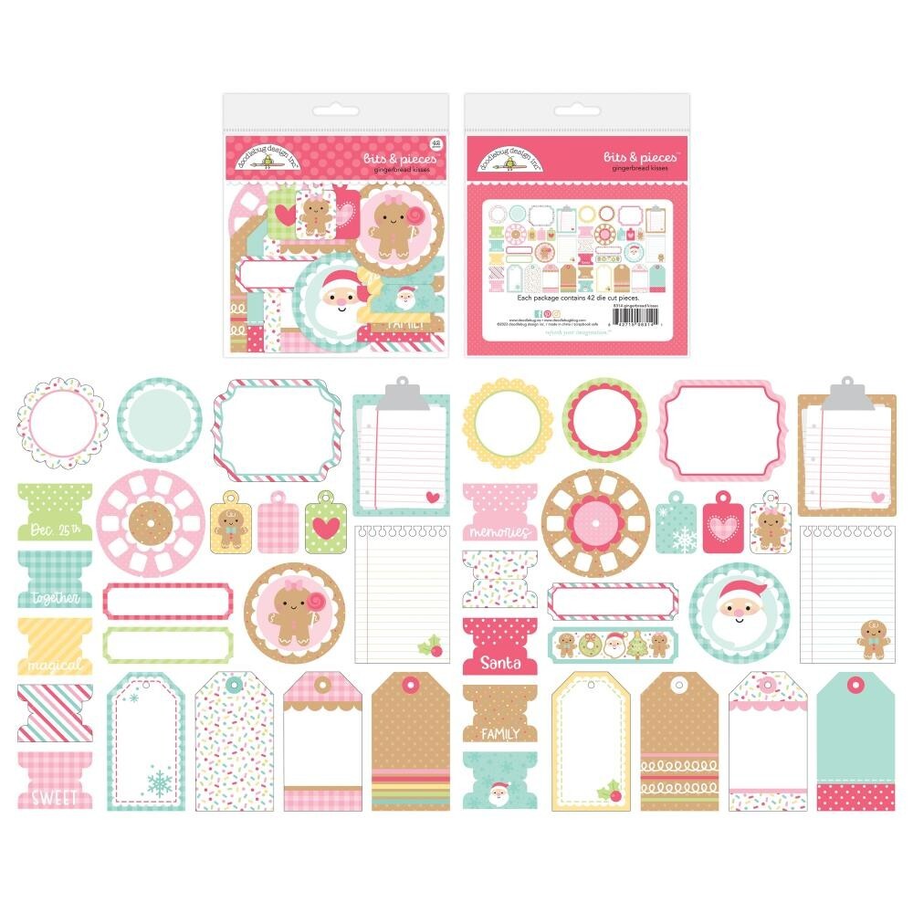 Doodlebug ~ GINGERBREAD KISSES ~ Bits & Pieces Die Cuts