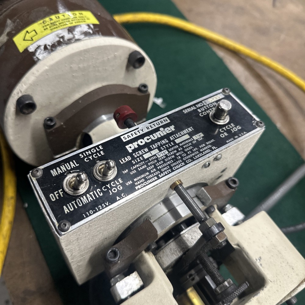 Procunier Tapping Head Attachment with Baldor 110V Motor